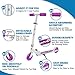 BELEEV V1 Kids Scooters for Girls Boys Ages 3-12, 2 Wheel Folding Kick Scooter with Light Up Wheels, 3 Adjustable Height, Lightweight Push Scooter with Kickstand for Children Gift (Purple)