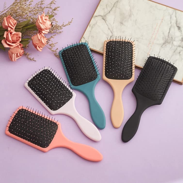 Miniatura 3 de Essential - Cepillo desenredante rectangular con cojín de aire para todo tipo de cabello (negro carbón)