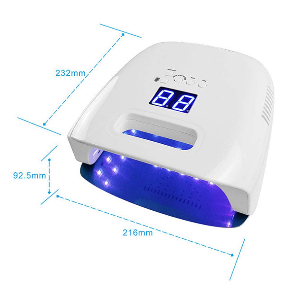 Lampada per unghie, Lampada for unghie LED senza fili da 60 W, luci polimerizzanti for smalto for unghie ricaricabili Pro Gel, asciuga unghie portatile wireless for unghia e unghia del piede