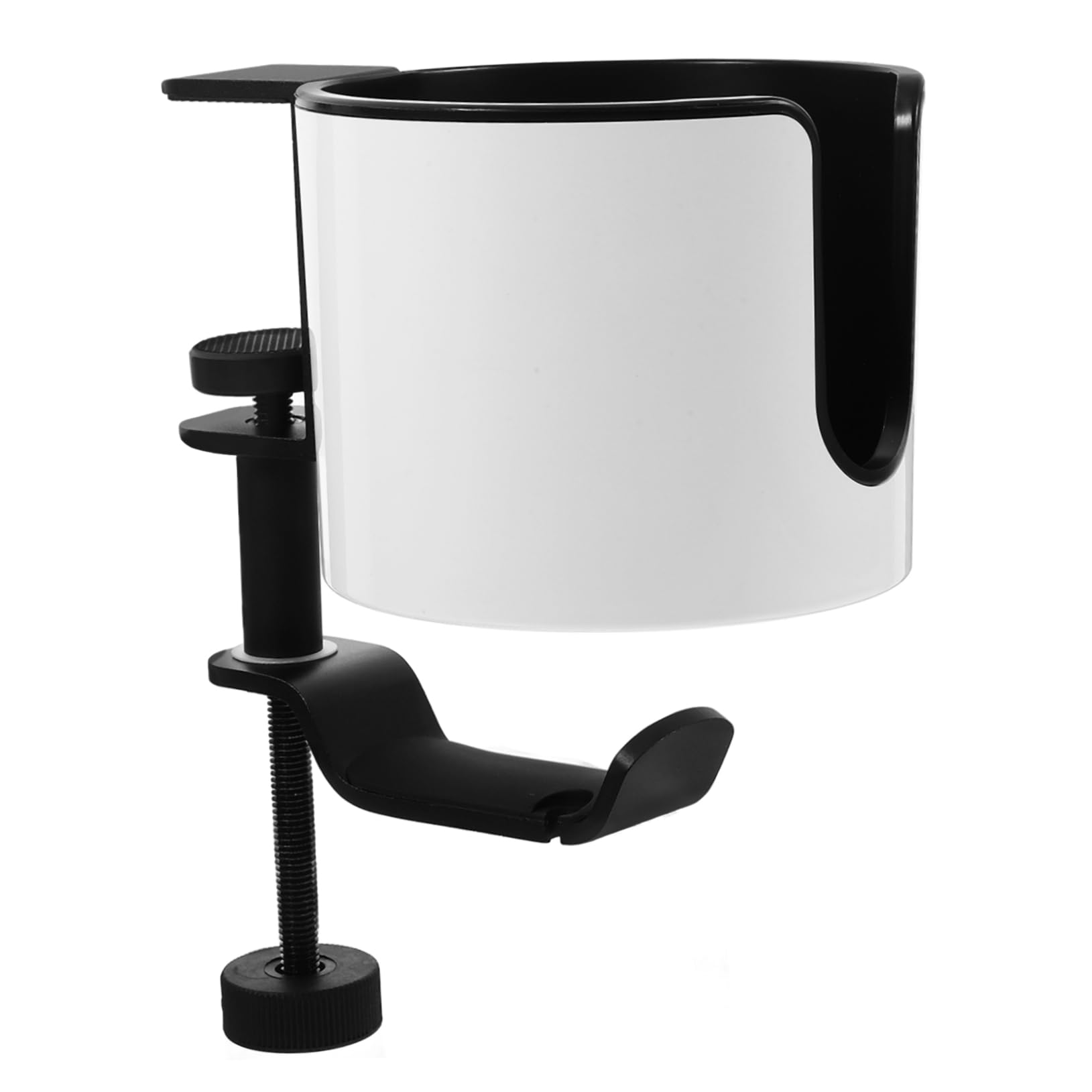 ABOOFAN Wasserbecher Headset Halter Mit Schreibtisch Headset Aufhängerständer Drehbar Verstellbarer Kopfhörer Aufhänger Drehbare Armklemme Multifunktionale Klemme Am Schreibtisch