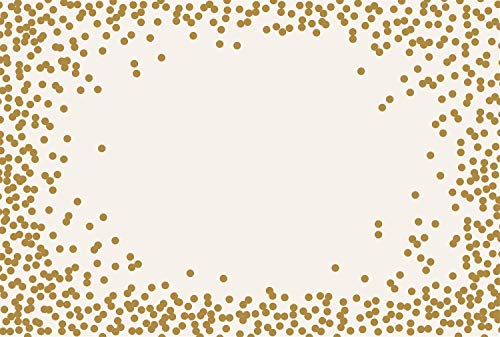 Kitchen Papers Gold Confetti Disposable Paper Placemats for Table - 24 Sheets American Made