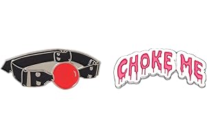 Funny Enamel Pin, Brooch with "CHOKE ME" Slogan