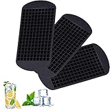 3 Pack Silicone Mini Ice Cube Trays 160 Grids Small ICES Cube Mold Reusable for Kitchen Bars Party Drinks