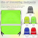 Sratte 120 Pcs Workout Loop Resistance Bands Bulk, Gym Elastic Bands Set for Fitness Sport Class Students Members Gift Physical, 5 Pieces Each Set, with Large Drawstring Backpack Bags(Multicolored) - Image 3