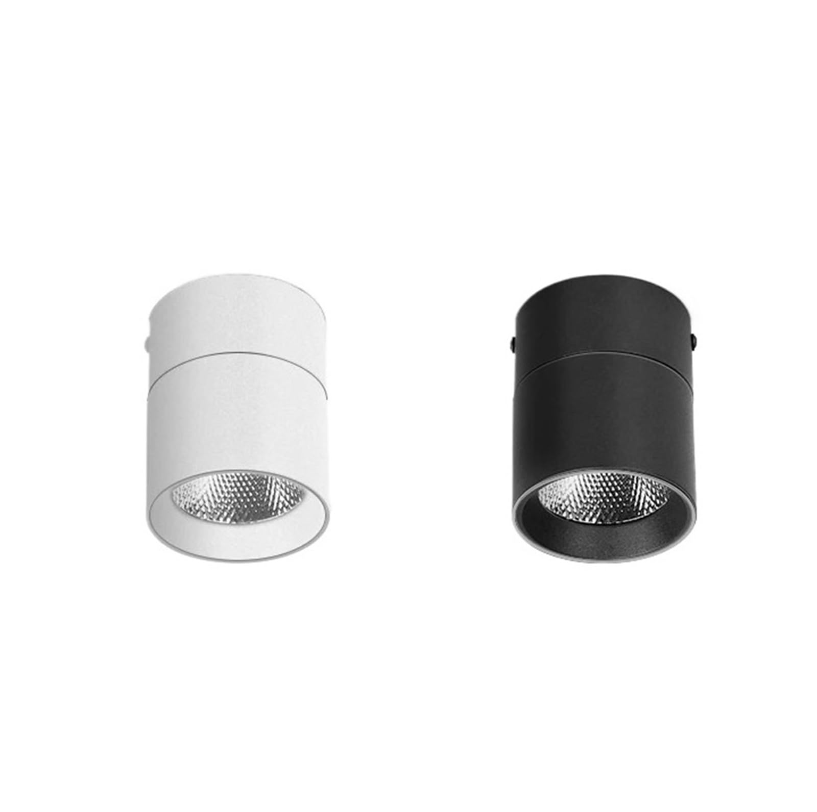 Genérico Foco de luz LED descendente, luces Led, focos techo plegables, 220V, 5W/10/15/25W, lámpara montada en superficie, cocina, dormitorio, interior(3PCS,TYPE A BLACK 7W_NATURAL WHITE)