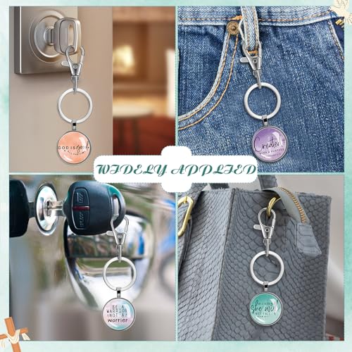 Image of Fumete Christian Keychain Bulk Bible Verse Religious Scripture Quote Inspirational Key Rings Gift for Women Men Church Pastor