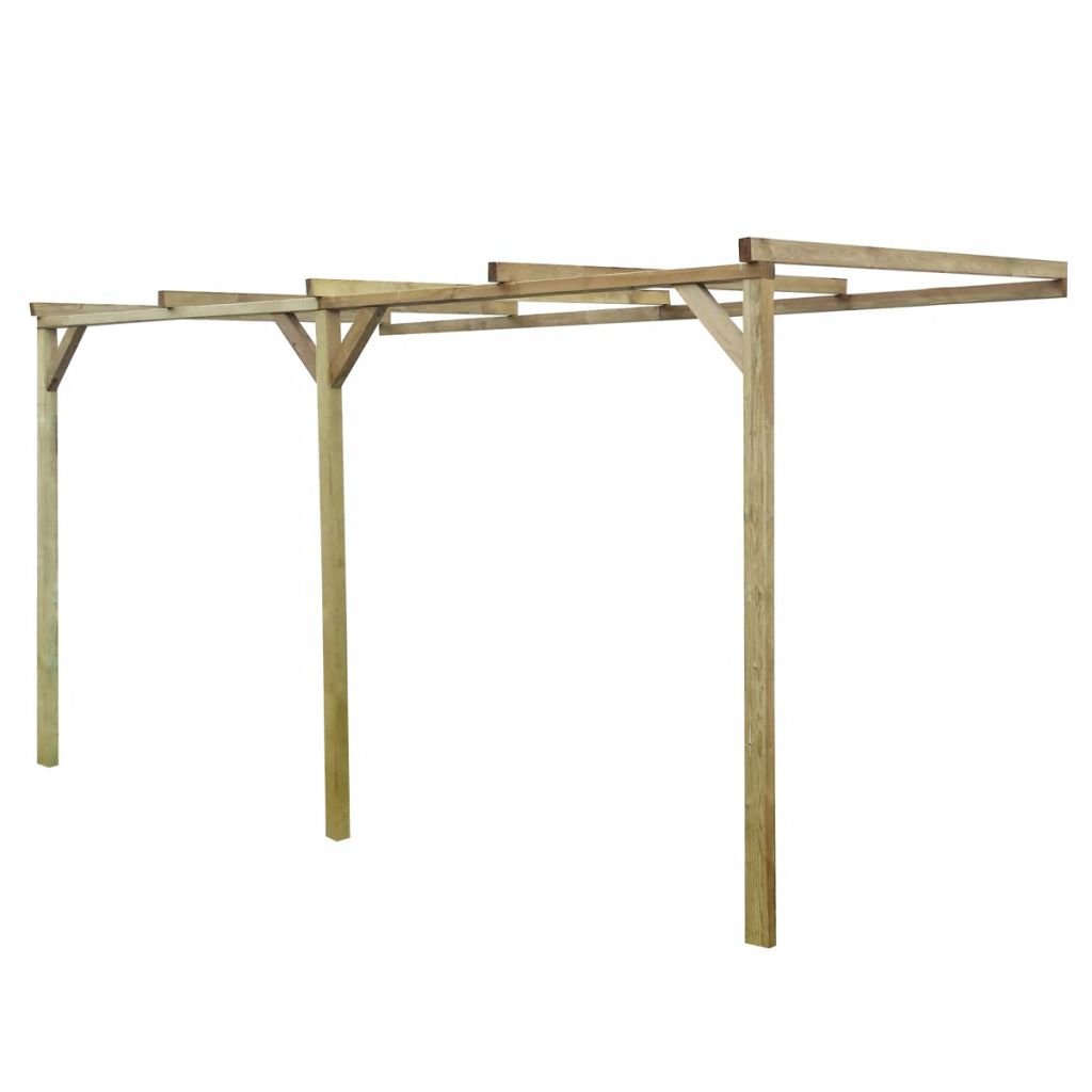 Tidyard Hlzerne Pergola Anlehn-Pergola Gartenpergola Holzpergola Terrassenüberdachung aus Kiefernholz Verrottungsfest 2 x 4 x 2,2 m