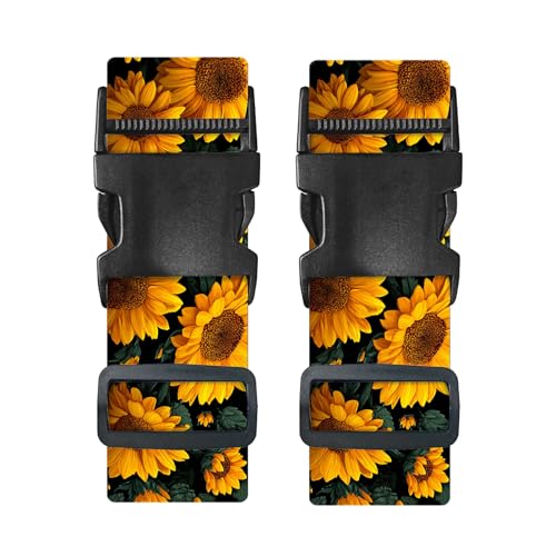 Image of Nuxovilar Luggage Straps Set for Suitcase 1.96x90.5in Polyester