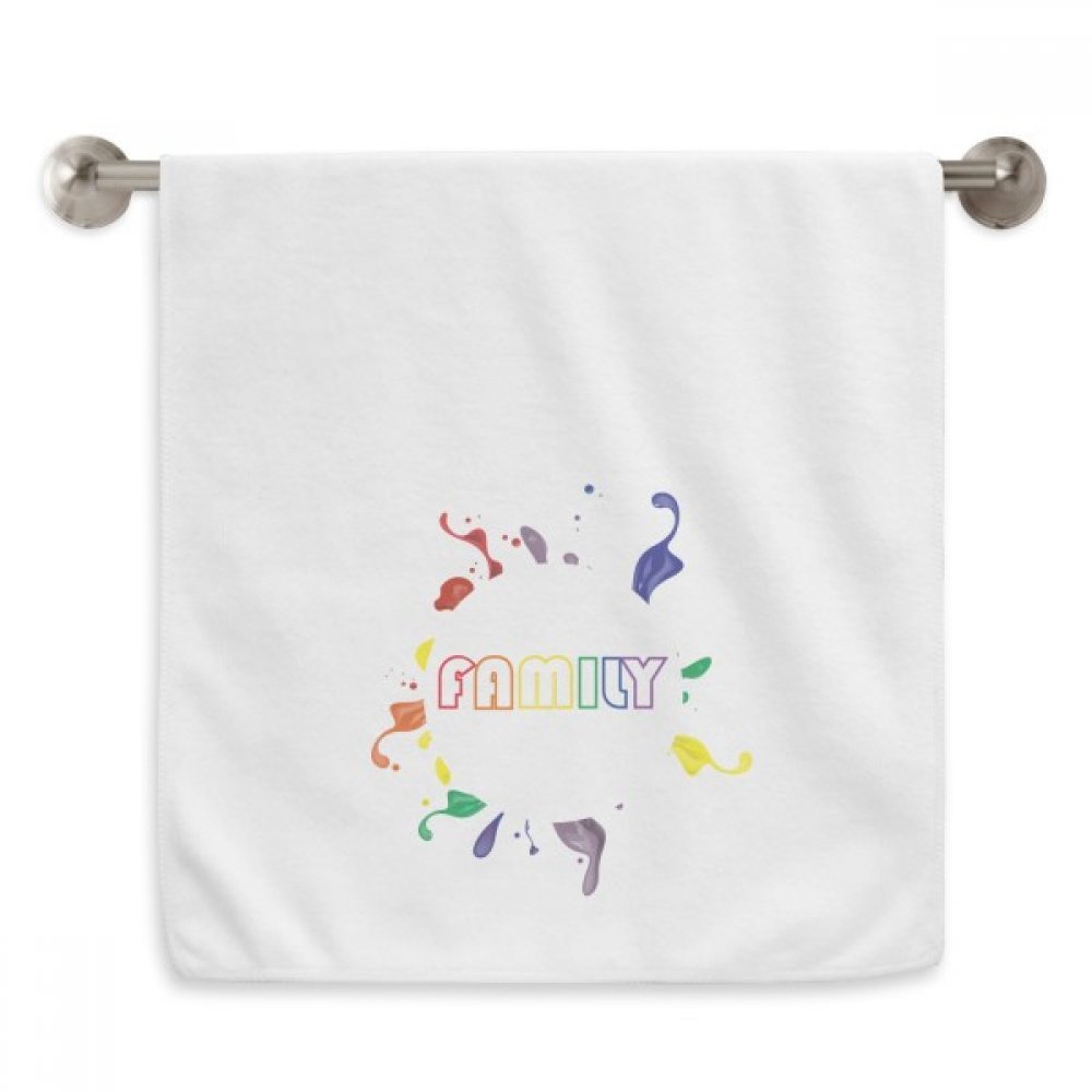 Serviettes essuie-mains LGBT blanches 13x29 pouces débarbouillettes en coton