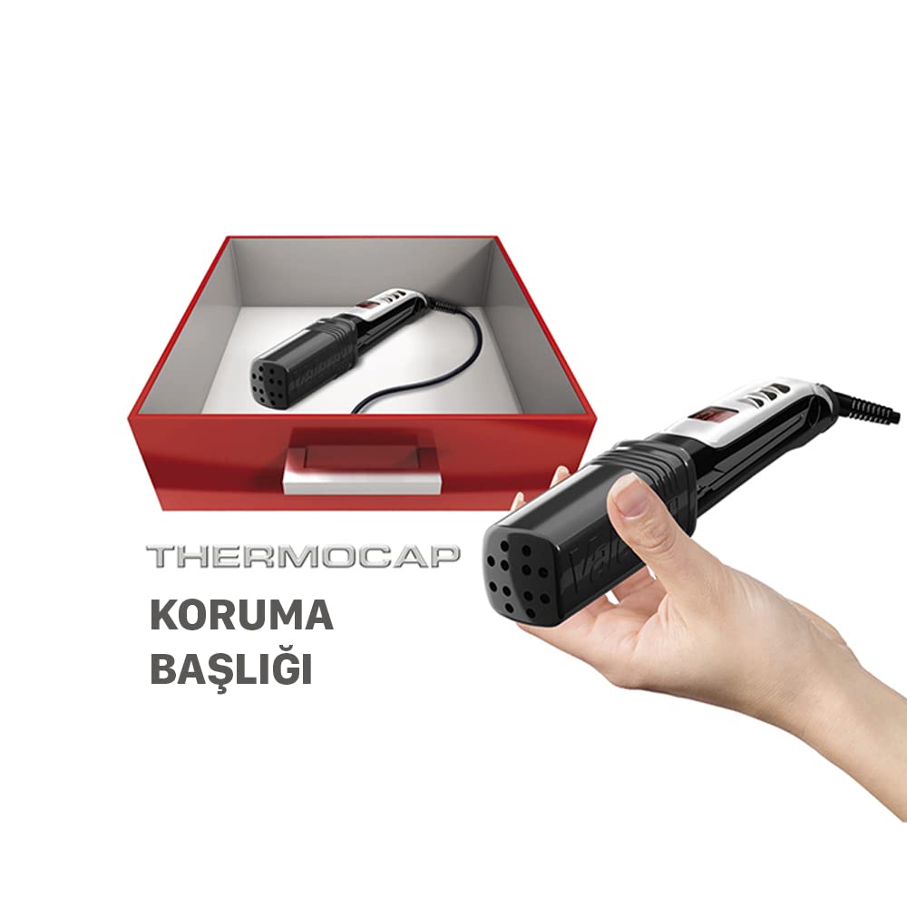 Valera Swiss'X Super Brush & Shine, plancha profesional con sistema combinado de alisado y cepillado instantáneo con generador iónico y pantalla digital, Color Negro/Plata