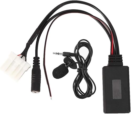 1SourceTek Car Radio Wireless Bluetooth Module Aux Adapter Music Audio Adapter For Mazda 2 3 5 6 MX5 RX8