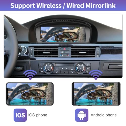 Pantalla CarPlay 8.9" para BMW Serie 3/5 CIC 2008-2013 miniatura 4
