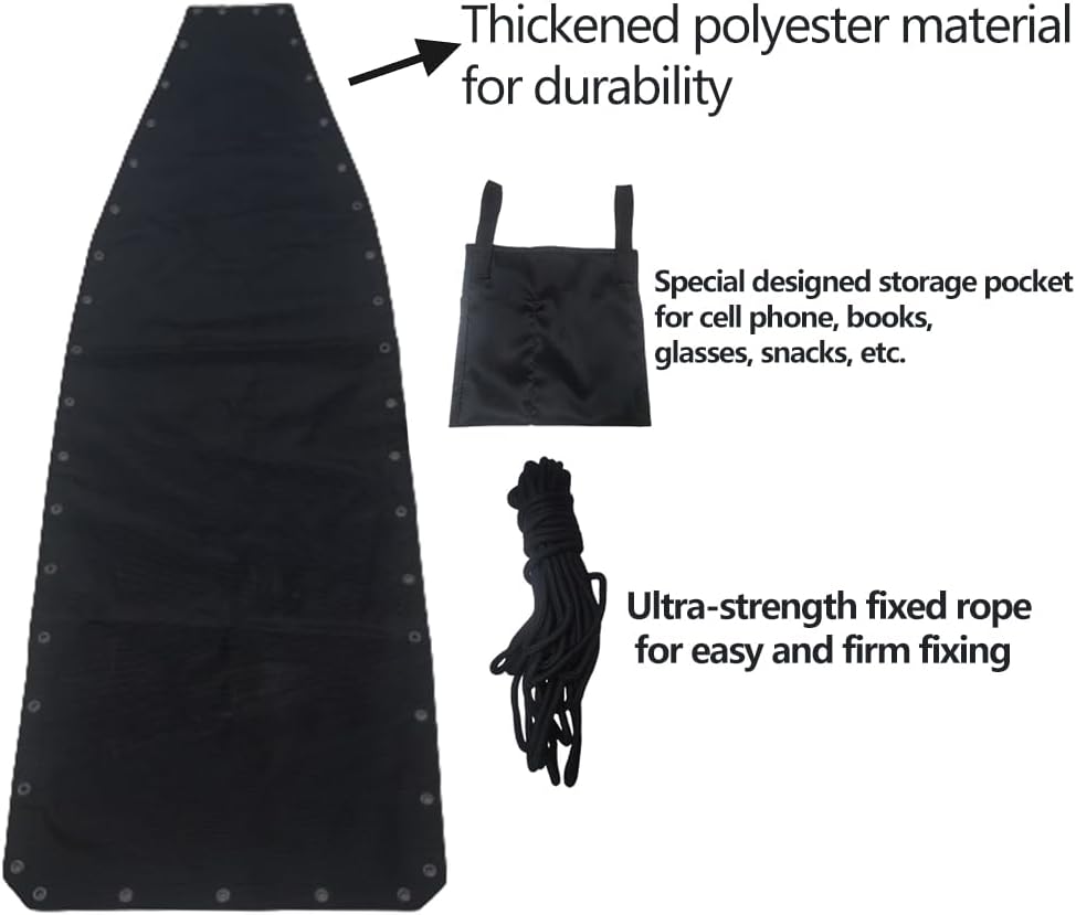 Replacement Reinforced Mesh and Durable Rope Set for Hanging Lounge Chair Chaise Lounger, with a Sleek Storage Bag Included (Mesh and Rope ONLY). 2 51qnFrPUaIL. AC SL1000