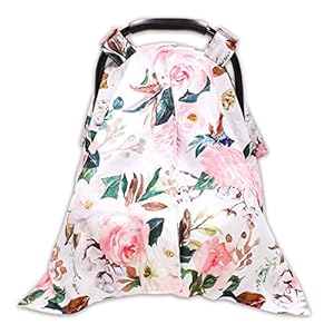 DILIMI Autositzbezug Rosa Blumenmuster