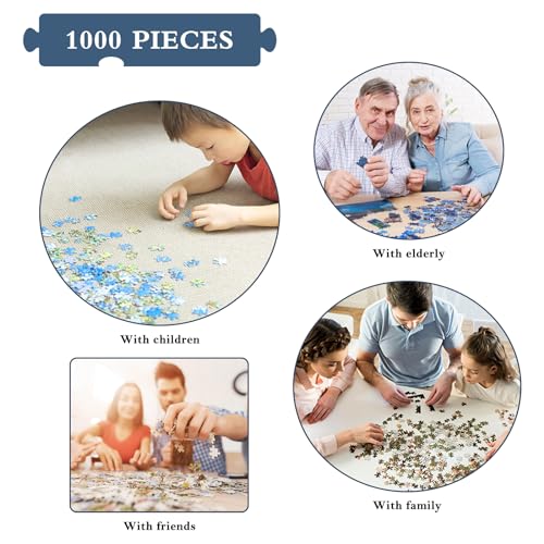 Image of Jigsaw Puzzles for Adults 1000 Pieces Puzzles for 1000 Piece Impossible Puzzle for Adults Educational Games Gifts (Lion's Reflection de Water)