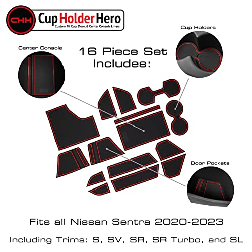 Insertos portavasos interiores Nissan Sentra 16 piezas miniatura 3