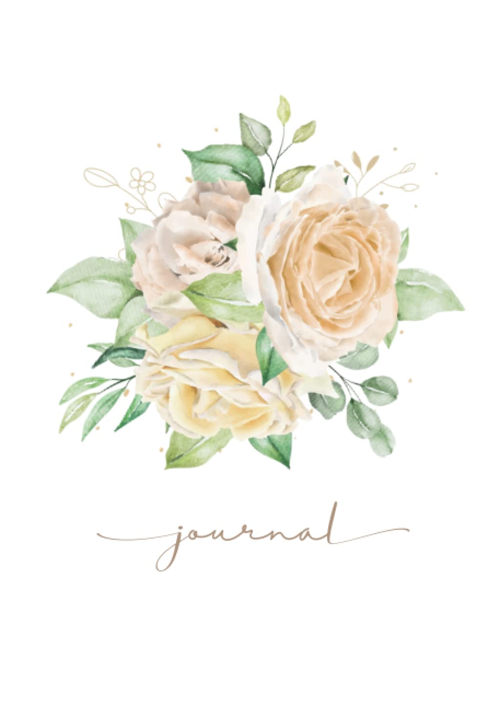 Journal: Flower Bouquet Themed Journal. Hardcover, Matte Finish, 6x9in with 192 pages by Mrs. Craftsy