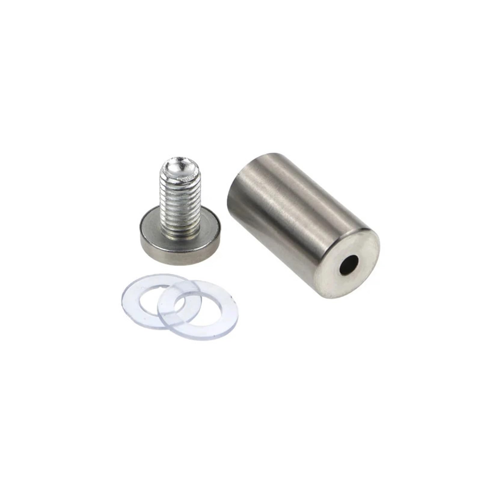 Fijaciones de separación, 4/6 Piezas de Fijaciones de Separación, Sujetadores de Vidrio de 12 mm, Separadores de Anuncios de Acrílico de Acero Inoxidable Clavos de Clavos Tornillos de Fijación de Cart