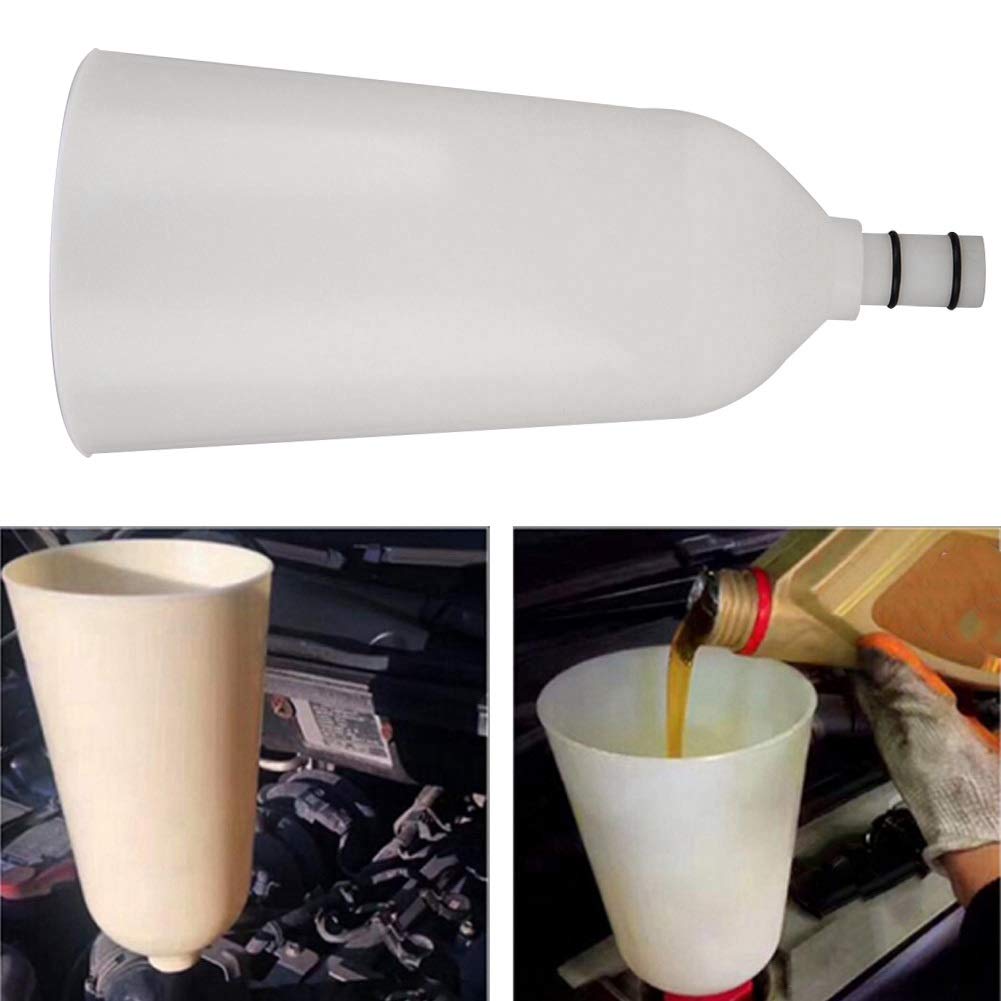Embudo Para Aceite De Motor- Juego de llenado del adaptador del embudo de aceite del motor de automóvil, además de la herramienta de la furgoneta del automóvil del tubo de extensión en offset gir