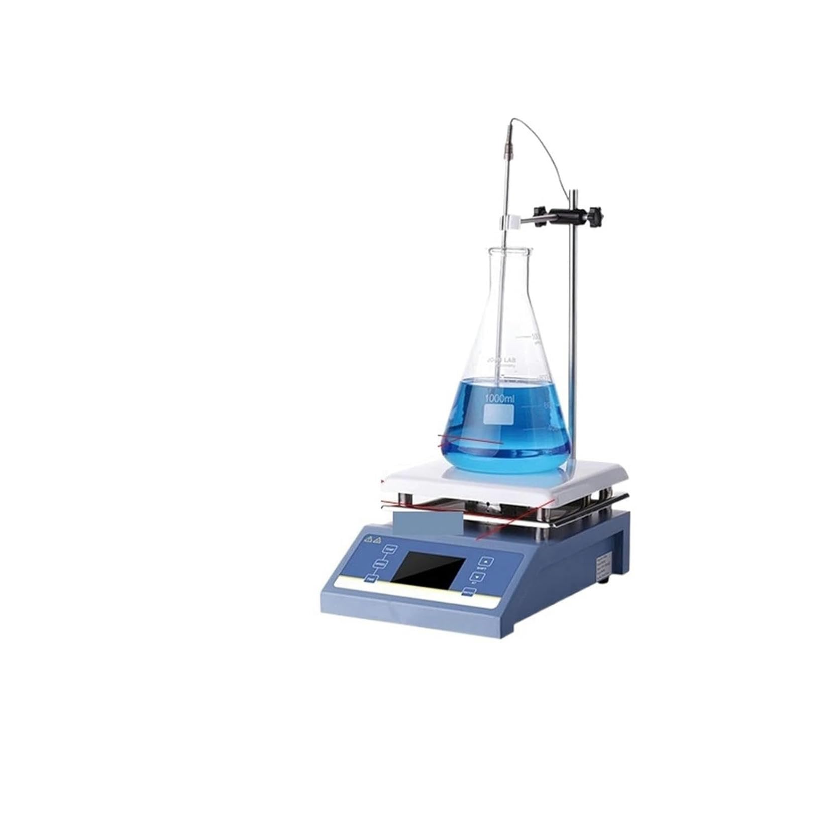 Attrezzatura da Laboratorio Centrifuga Macchina Agitatore Magnetico Piastra riscaldante Agitatore riscaldante Display Digitale Miscelatore Magnetico con Barra di agitazione Agitato