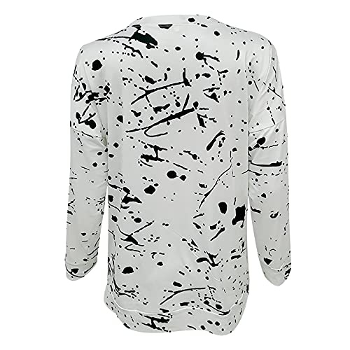 ZEFOTIM Boho Shirts for Women,Spring Fashion Contrast Color Striped Shirts Tops Stylish Long Sleeve O-Neck Tunic Blouse Tees - Image 4