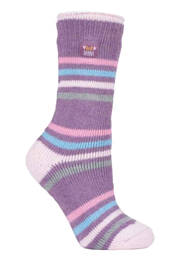 Sock Snob Unisex Best Nanna Heat Holders Ladies Mum / Grandma Thermal Socks In Gift Box