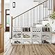 SONGMICS Schuhboxen, 3er Set, stapelbare Schuh-Organizer, Kunststoffboxen mit durchsichtiger Tür, Schuhaufbewahrung, für Schuhe bis Größe 46, 28 x 36 x 22 cm, transparent LSP03CW
