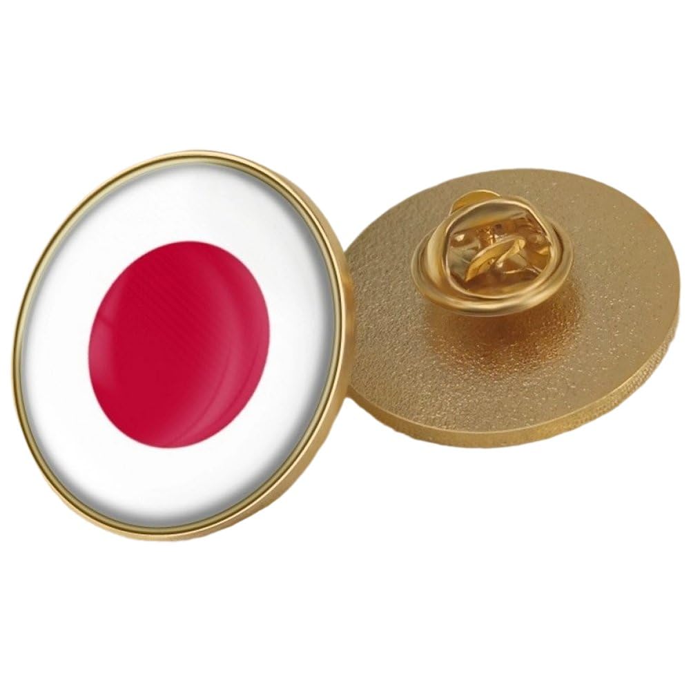 Luxylei Japan National Flag Metal Pin Badge Japanese Lapel Pin Jewelry Accessory National Symbol for, Hat, Backpack