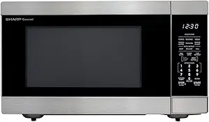 SHARP Countertop Microwave Oven with Removable 16.5" Carousel Turntable, 1200 Watt, 2.2 Cubic Feet, Stainless Steel