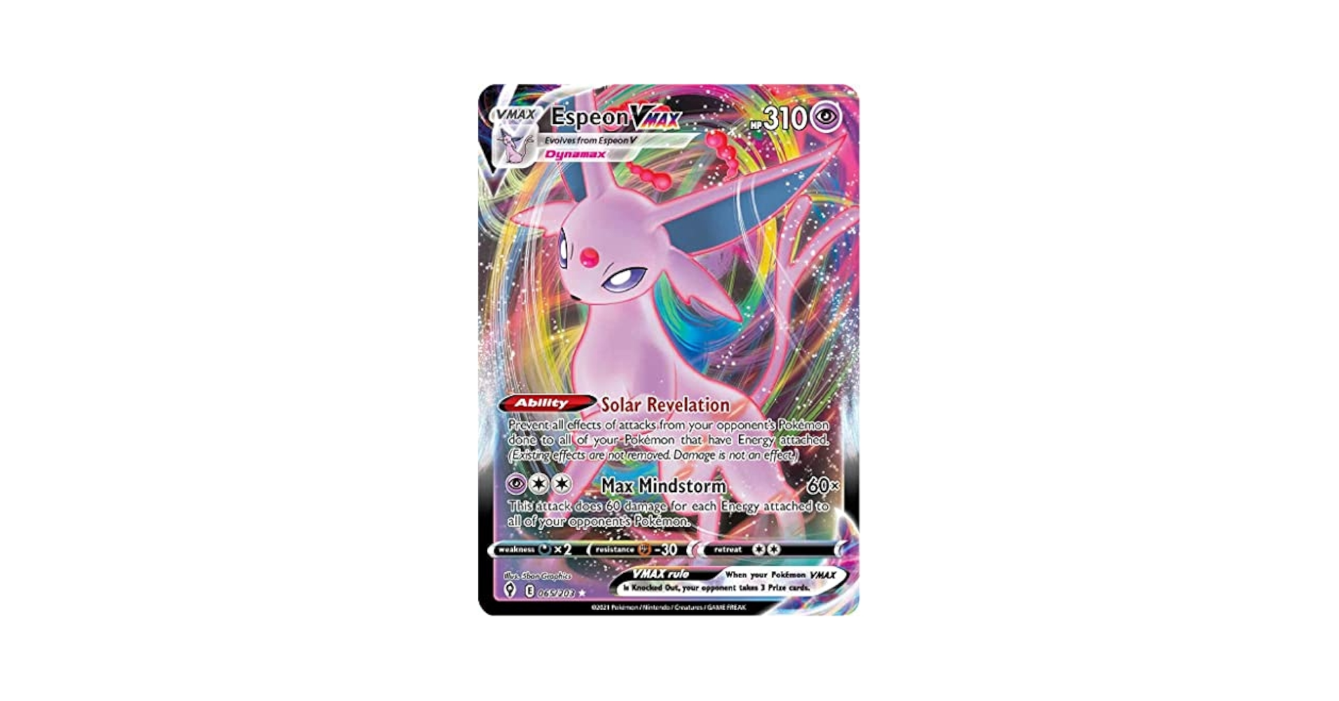 Amazon.com: Espeon VMAX - 065/203 - Ultra Rare - Sword
