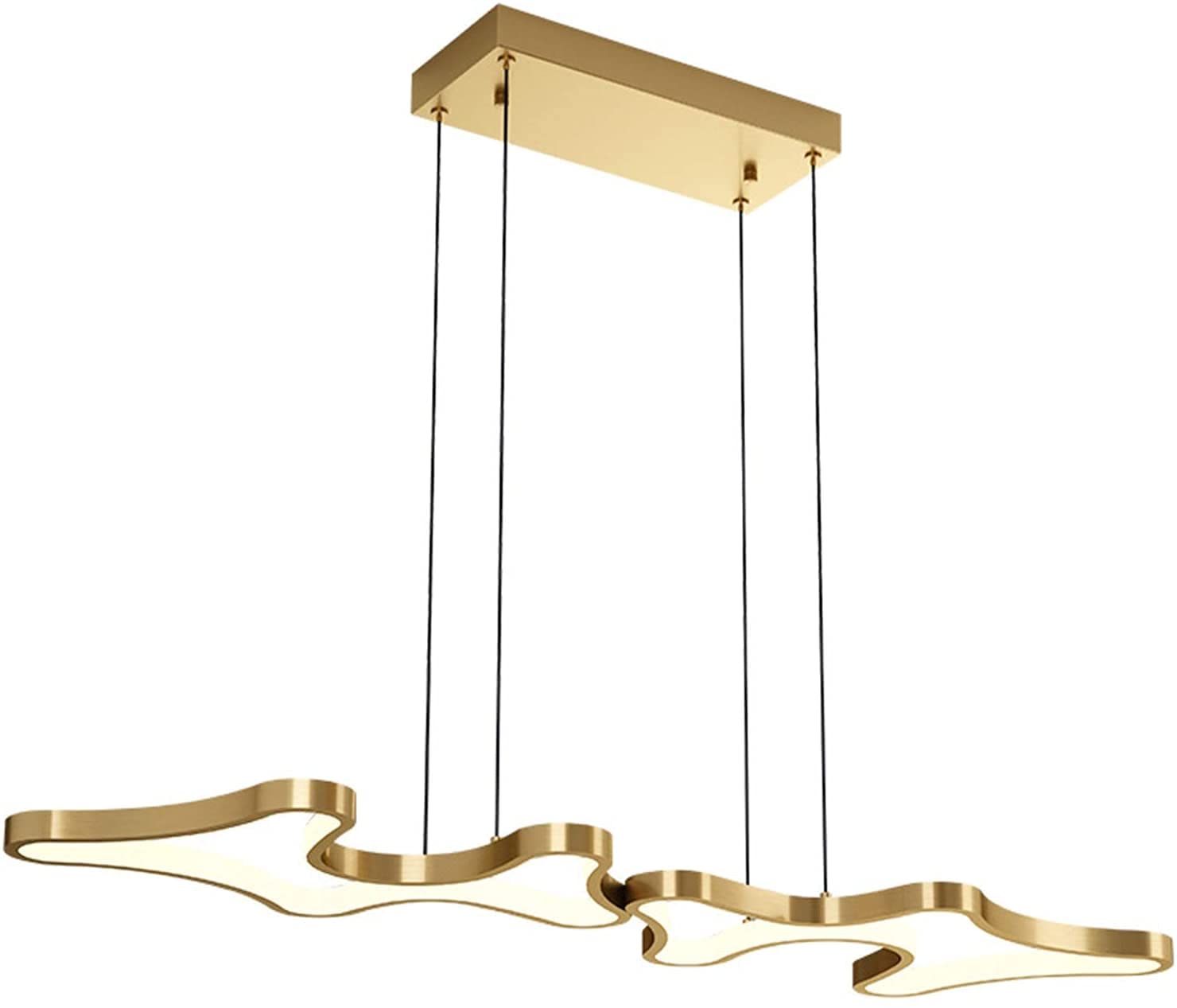 Lustre LED restaurant au design moderne minimaliste et nordique pour table de bar