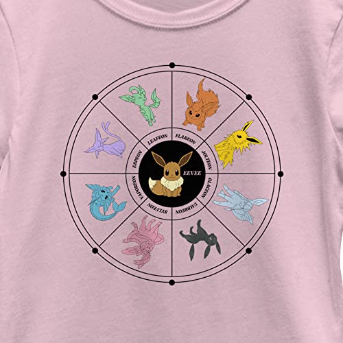 Pokemon Eevee Evolution Tarot Card Girls Short Sleeve Tee Shirt2