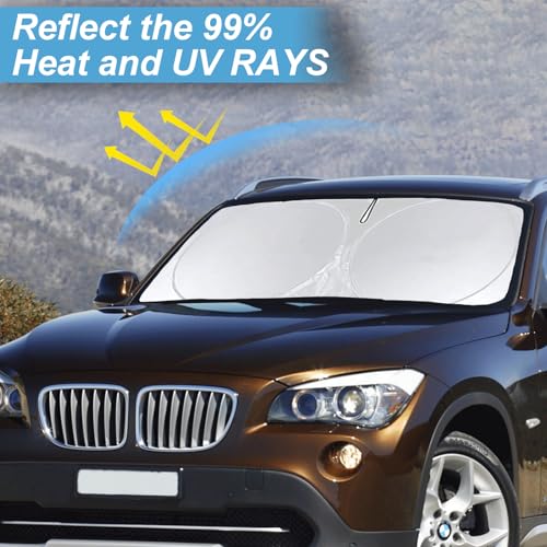 Image of Windshield Sunshade for BMW X1 2011-2013 2014 2015 Sun Visor Sun Shade