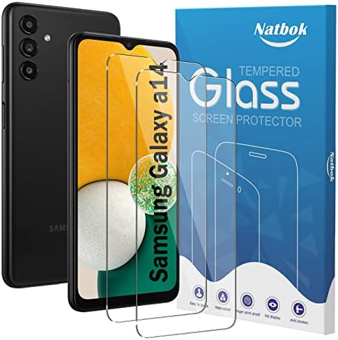 Natbok [3 Pack] Screen Protector for Samsung Galaxy A13 4G/5G,9H Hardness, Ultra Resistant, Anti-Fingerprints, No Bubbles,0.33mm HD-Clear Tempered Glass for Samsung A13 [Case Friendly, Easy Install]