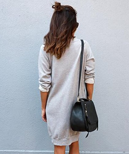 Sentao Donna Autunno Casual Maniche Lunghe Felpa