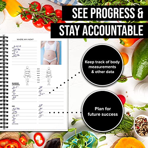 Newme Fitness 13-WEEK JOUNRAL Journal For Women/Men, Food & Workout Journal, Planner Log Book To Track Weight Loss, Muscle Gain, Gym Bodybuilding Progress, Daily Personal Health Tracker - 1 Pack thumb #4