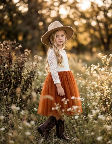 Image of 2Bunnies Girl Peony Lace Back A-Line Straight Tutu Tulle Party Flower Girl Dress