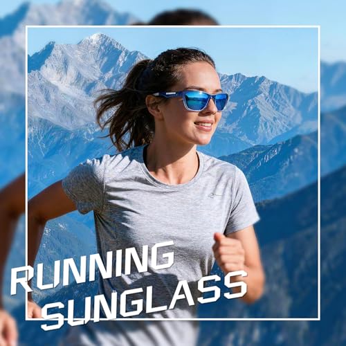 Image of Polarized Running Sunglasses Womens Mens Sun Glasses for Fishing Golf UV400