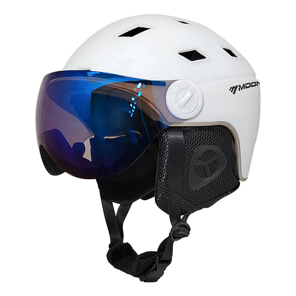 Amazon.co.jp: スキー ヘルメット + ゴーグル スノーボード 一体型