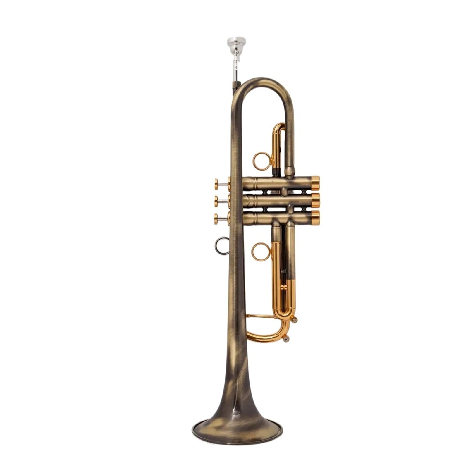 Trompeta Estándar Instrumentos Musicales Trompeta En Si Bemol De Latón Superficie De Simulación De Cobre Antiguo Trompeta En Si Bemol Pequeña Trompeta Profesional Para Principiantes