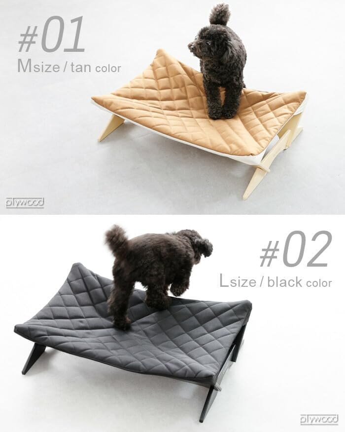 braaa ブラー ペットハンモック Lサイズ VBPT002-BK ブラック 犬用ベッド 組立式 室内 屋外 キャンプ 超小型犬