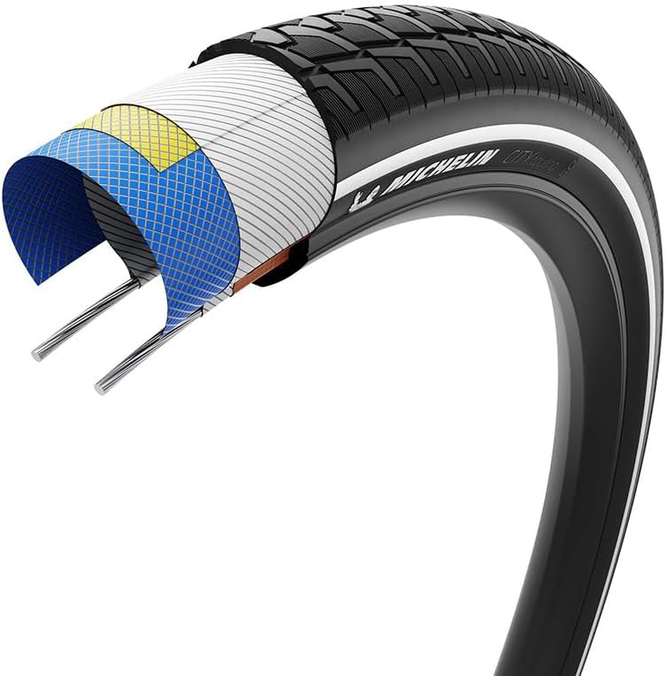 Michelin City Touring Road Tires – Durable, Puncture-Resistant, Multi-Size Clincher Tires with City Shield Technology for Versatile Urban & E-Bike Performance