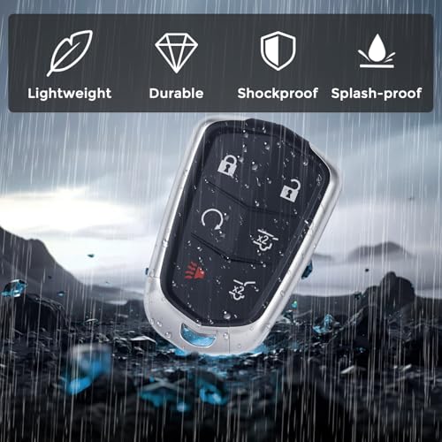 HelloAuto Key Fob Replacement Fit for Cadillac Escalade ESV 2015-2020, Proximity Smart Key Keyless Entry Remote Control Start for Cadillac Escalade (HYQ2AB, 13580812, 13594029s, 315MHZ) — view 5