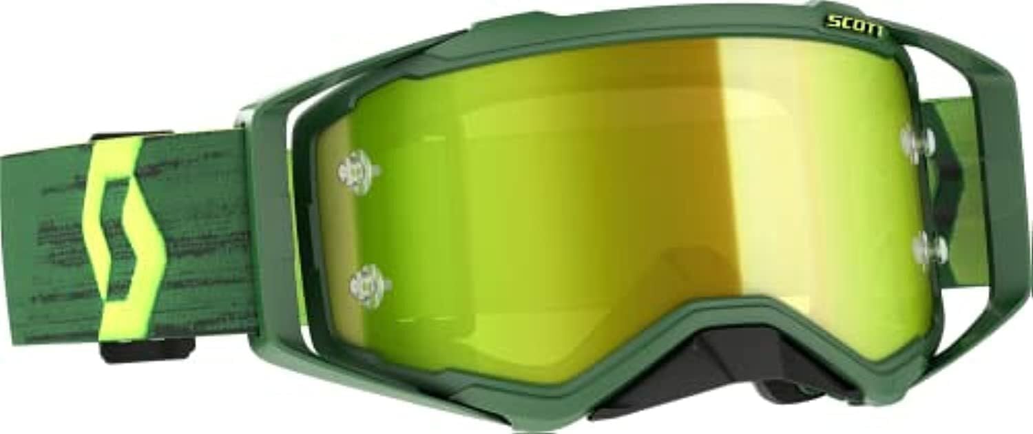SCOTT Prospect Unisex-Adult Off-Road Motorcycle Goggles - Green/Yellow/Yellow Chrome Works/One Size