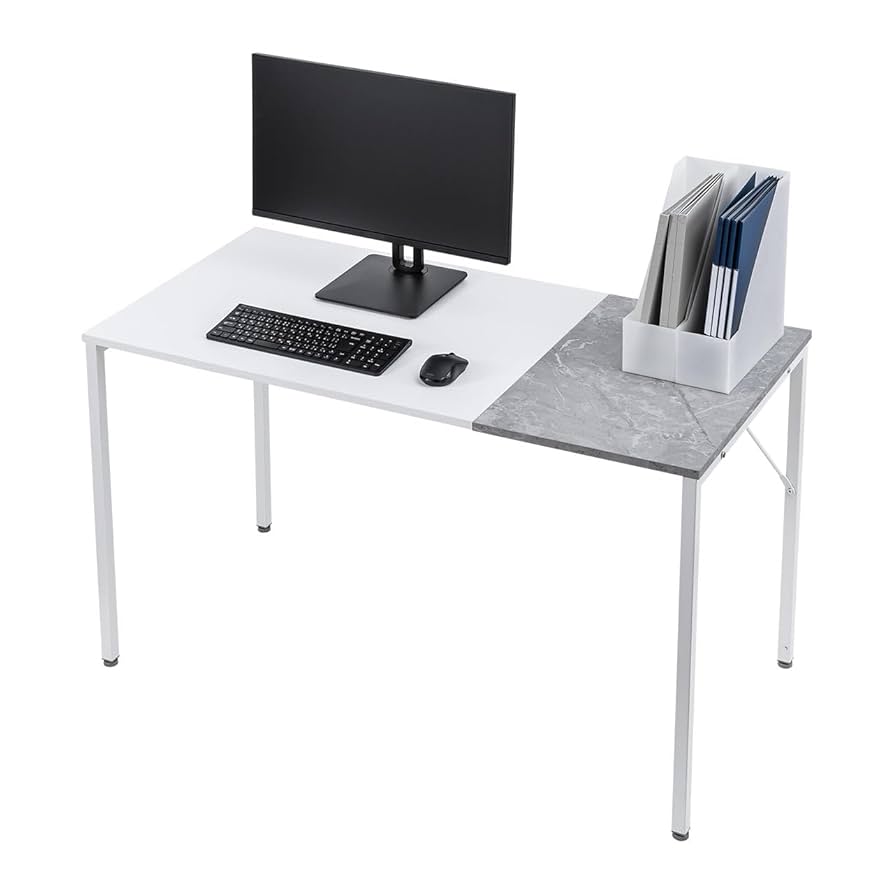 サンワダイレクト デスク 幅120×奥行60cm ホワイト パソコンデスク Amazon | サンワダイレクト パソコンデスク 幅120×奥行60cm