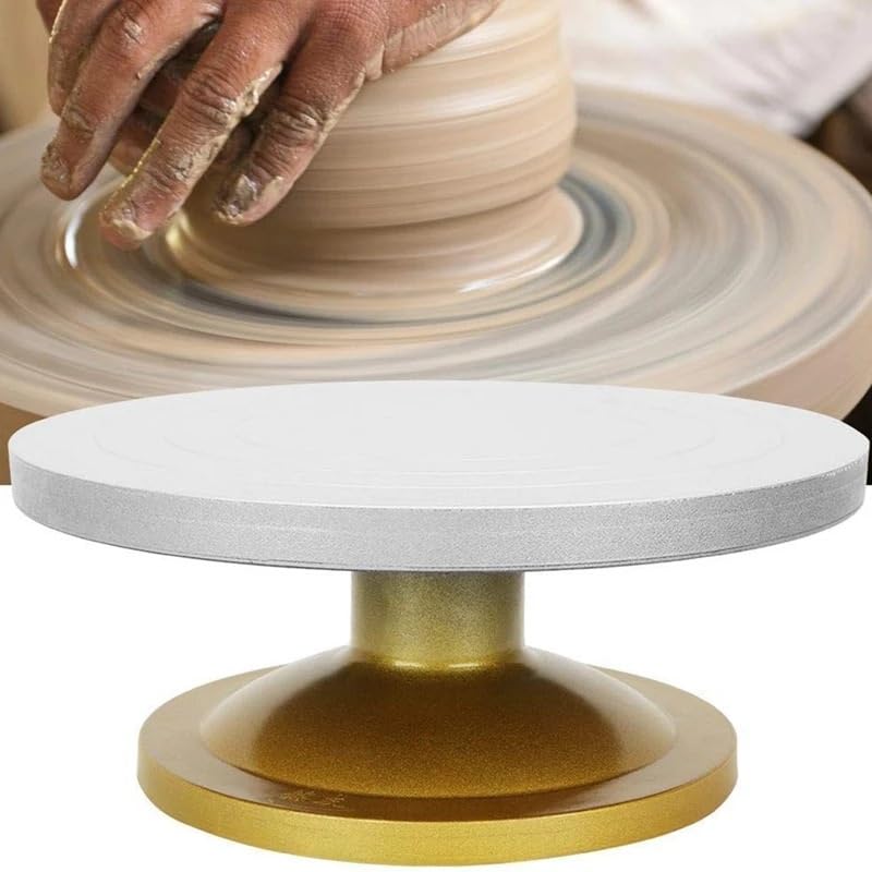 Torno Alfarero Mesa giratoria de Torno de cerámica for máquina de Acero y plástico, Plato Giratorio for Modelado de Arcilla, Escultura for Trabajos de cerámica