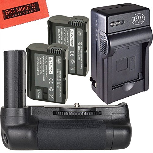 High Power Battery Grip Kit for Nikon D7500 Digital SLR Camera - Includes