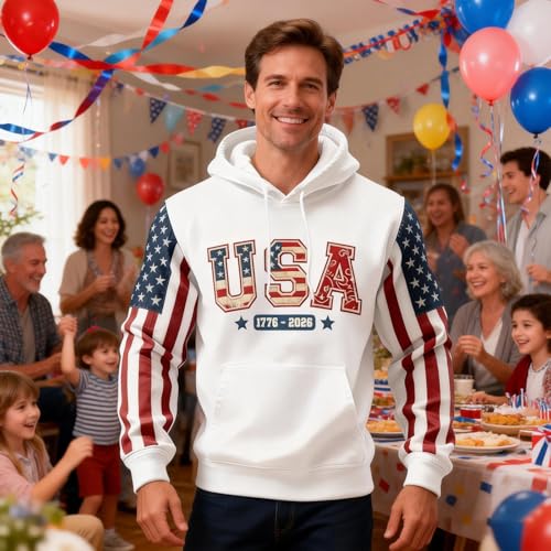 Sudadera con capucha corta para hombre conmemorativa sin mangas y cuello estructurado 3
