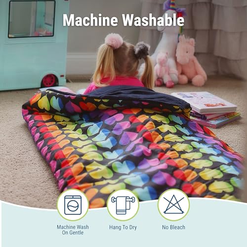 Image of Wildkin Kids Sleeping Bag - Roll-Up Design with Storage Bag for School, Travel & Camping - Unicorn