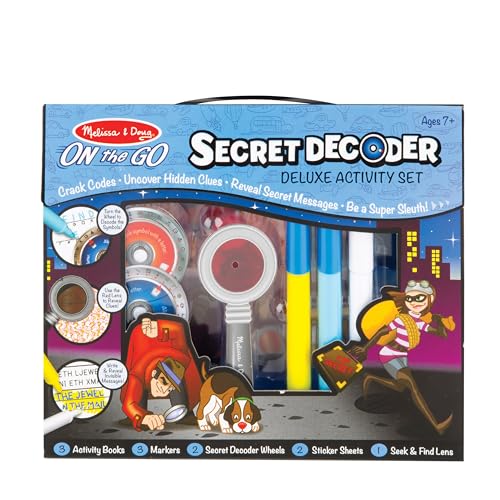 Melissa & Doug 5238 On The Go Secret Decoder Deluxe Activity Set And Super Sleuth Toy - Seek And Find Book, Kids Road Trip Essentials, Detective Kit thumb #2